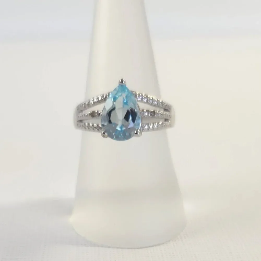 Vintage blue topaz